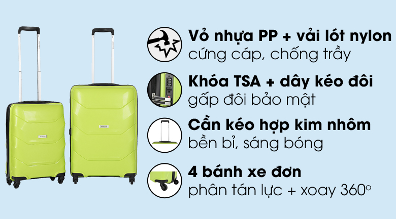 vali sakos nhựa