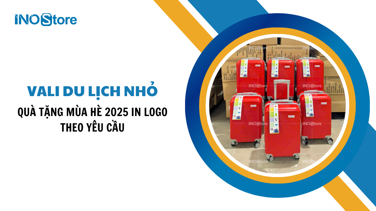 Quà tặng mùa hè 2026 vali du lịch nhỏ gọn, in logo theo yêu cầu