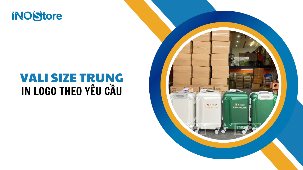 Quà tặng doanh nghiệp cao cấp - Vali size trung in logo theo yêu cầu