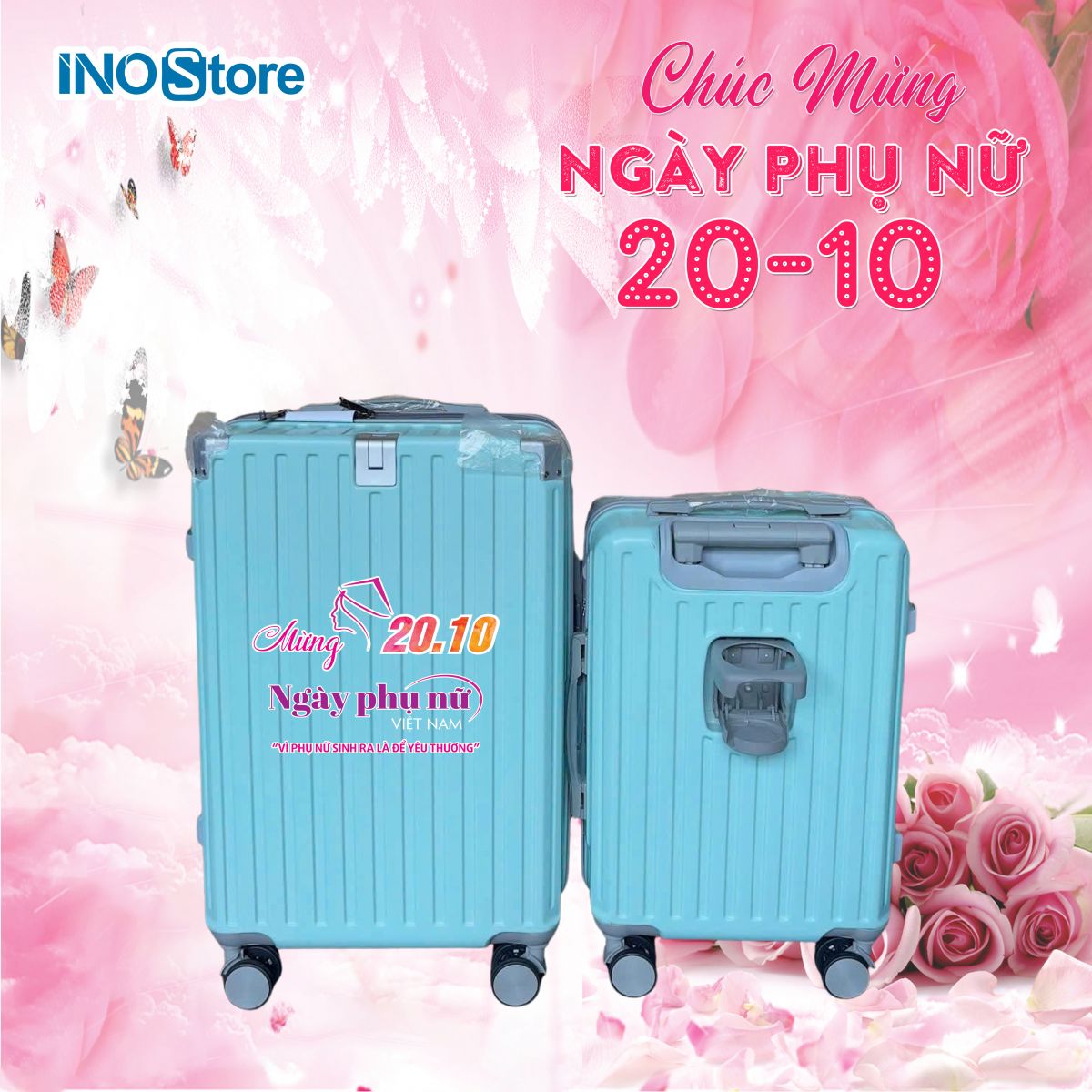 Vali nhựa cao cấp in logo - Giải pháp quà tặng 20/10 độc đáo cho doanh nghiệp