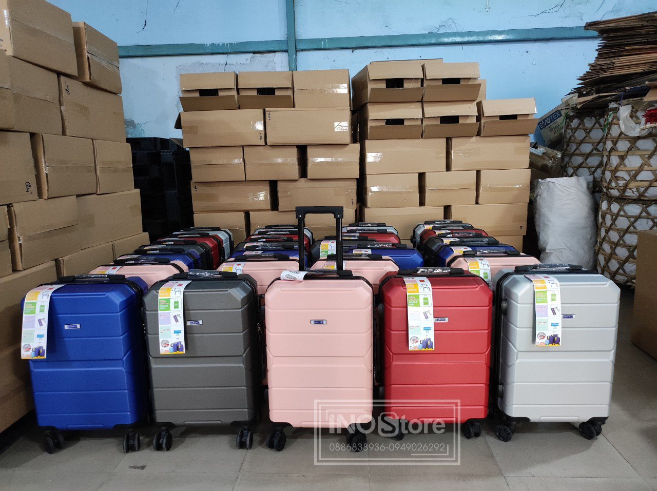 Xưởng sản xuất vali in logo quà tặng sự kiện giá rẻ, in logo theo yêu cầu