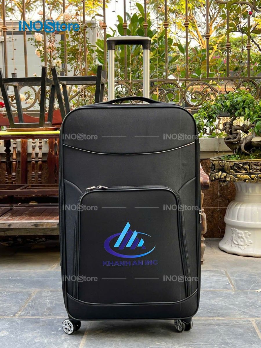 Vali vải in logo theo yêu cầu