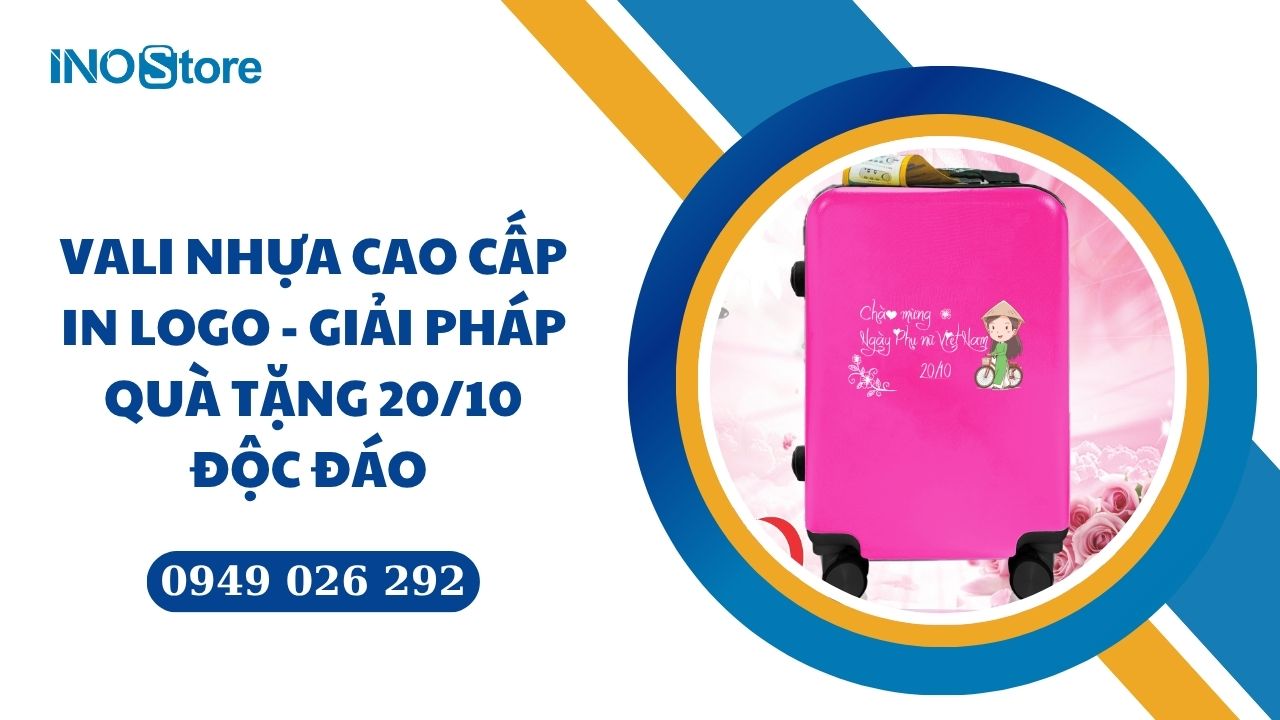 Vali nhựa cao cấp in logo - Giải pháp quà tặng 20/10 độc đáo cho doanh nghiệp