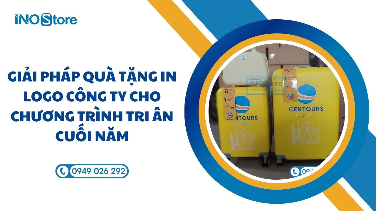 Giải pháp quà tặng in logo công ty cho chương trình tri ân cuối năm